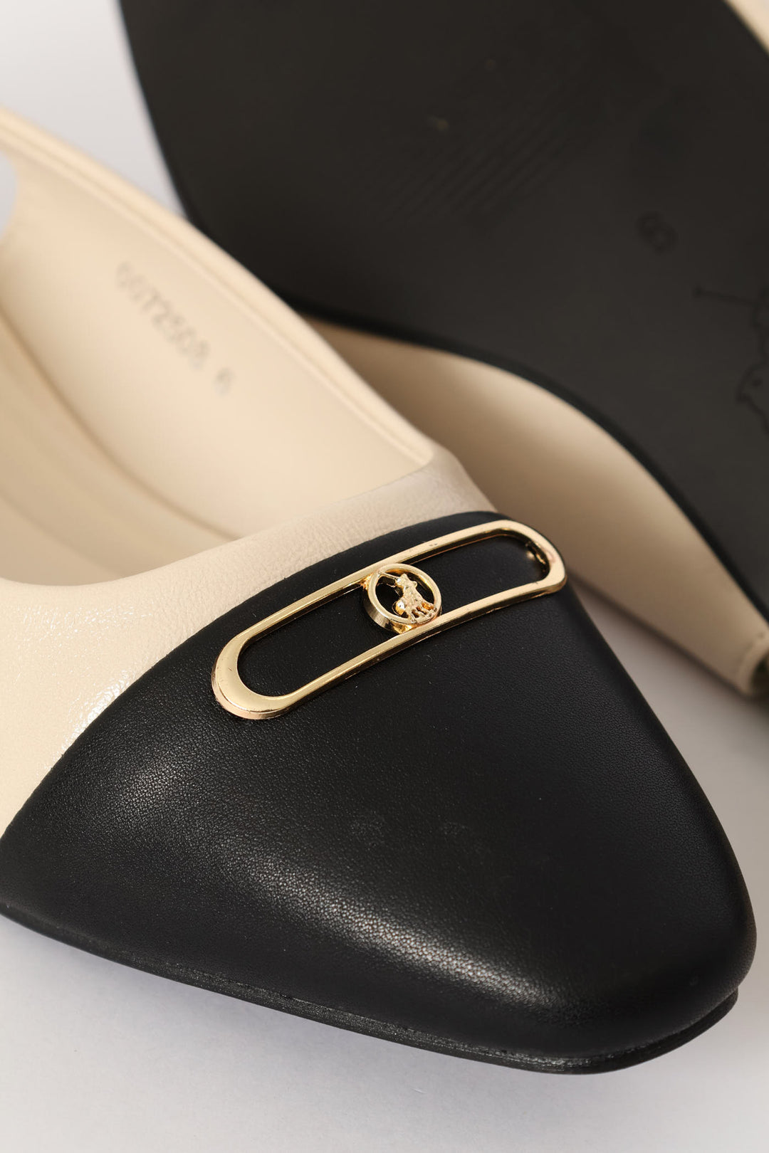 Toe Cap Slingback Sandal - Off White