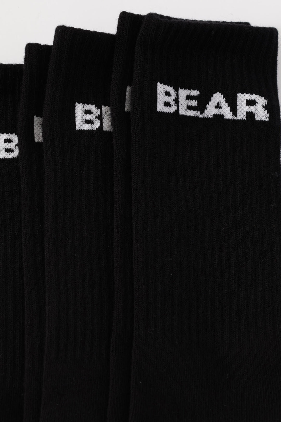 3 Pack Crew Cut Socks - Black