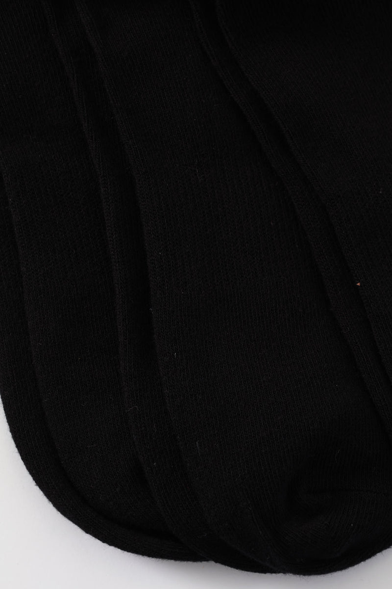 3 Pack Crew Cut Socks - Black