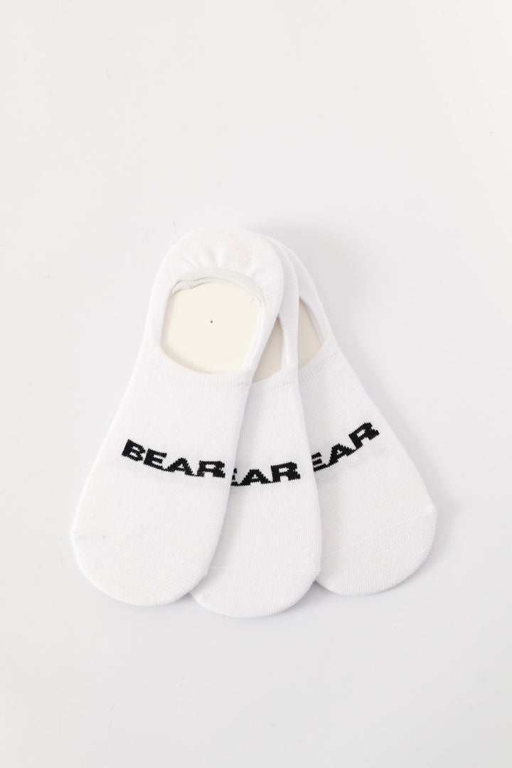 3 Pack Sneaker Socks - White