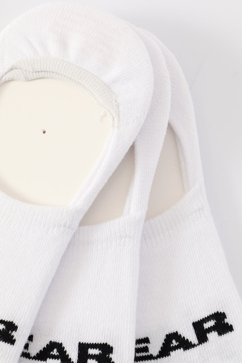 3 Pack Sneaker Socks - White
