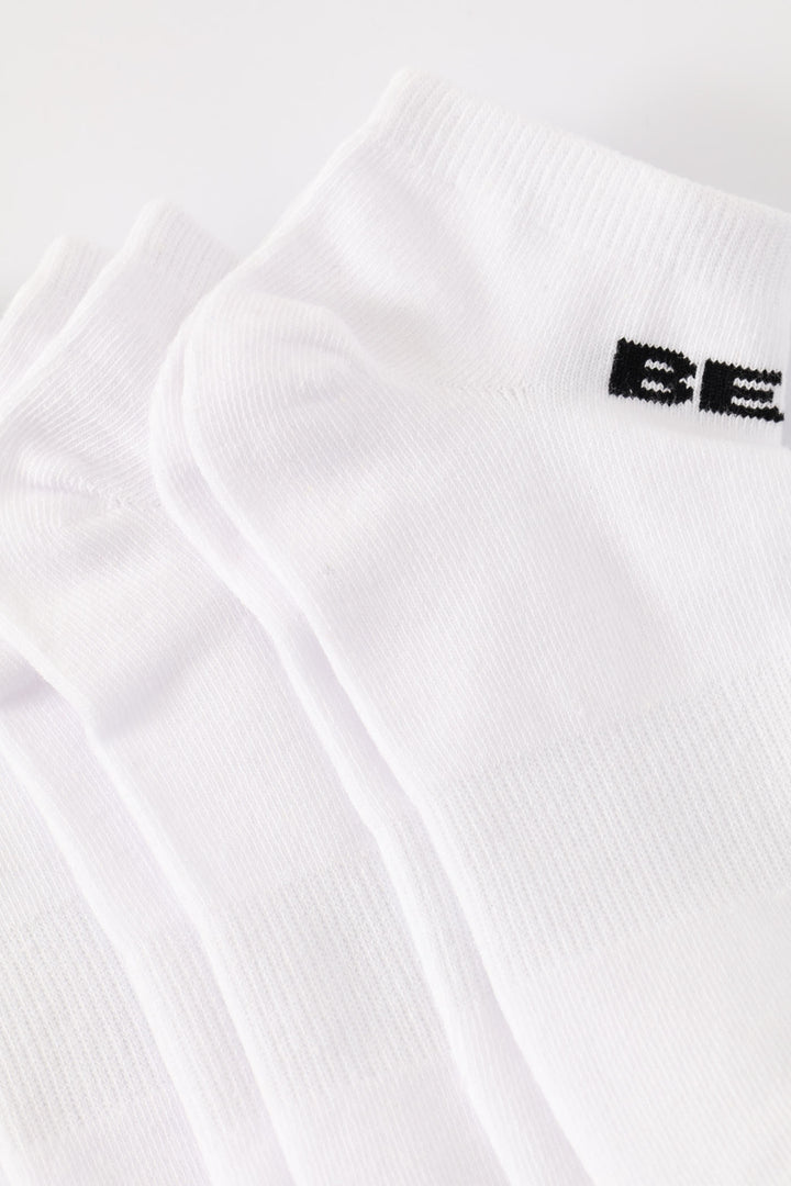 3 Pack Low Cut Socks - White