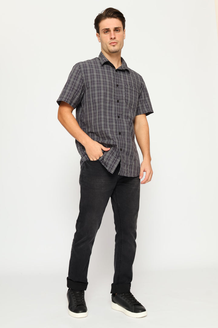 Check Shirt - Charcoal/Fatigue