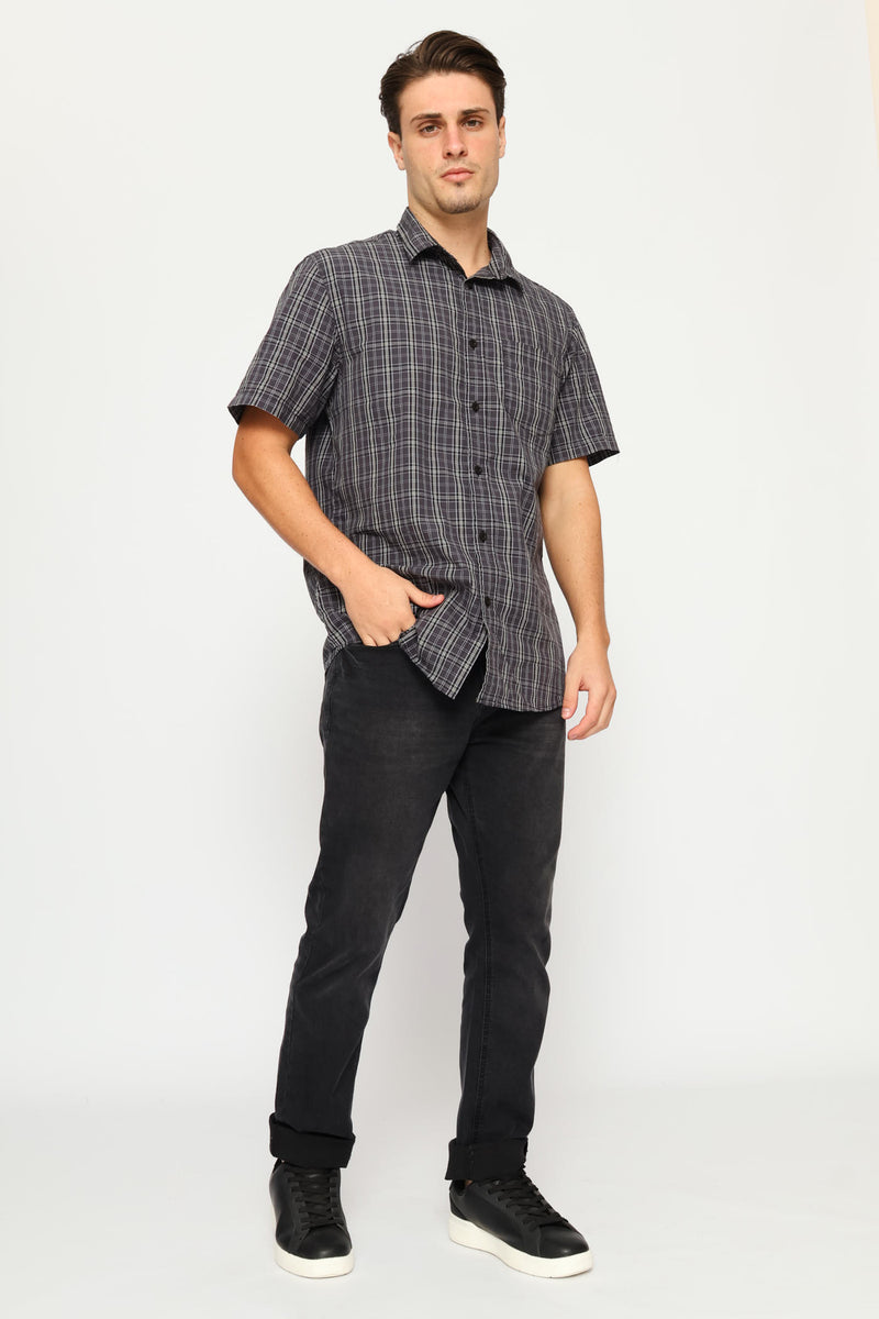 Check Shirt - Charcoal/Fatigue