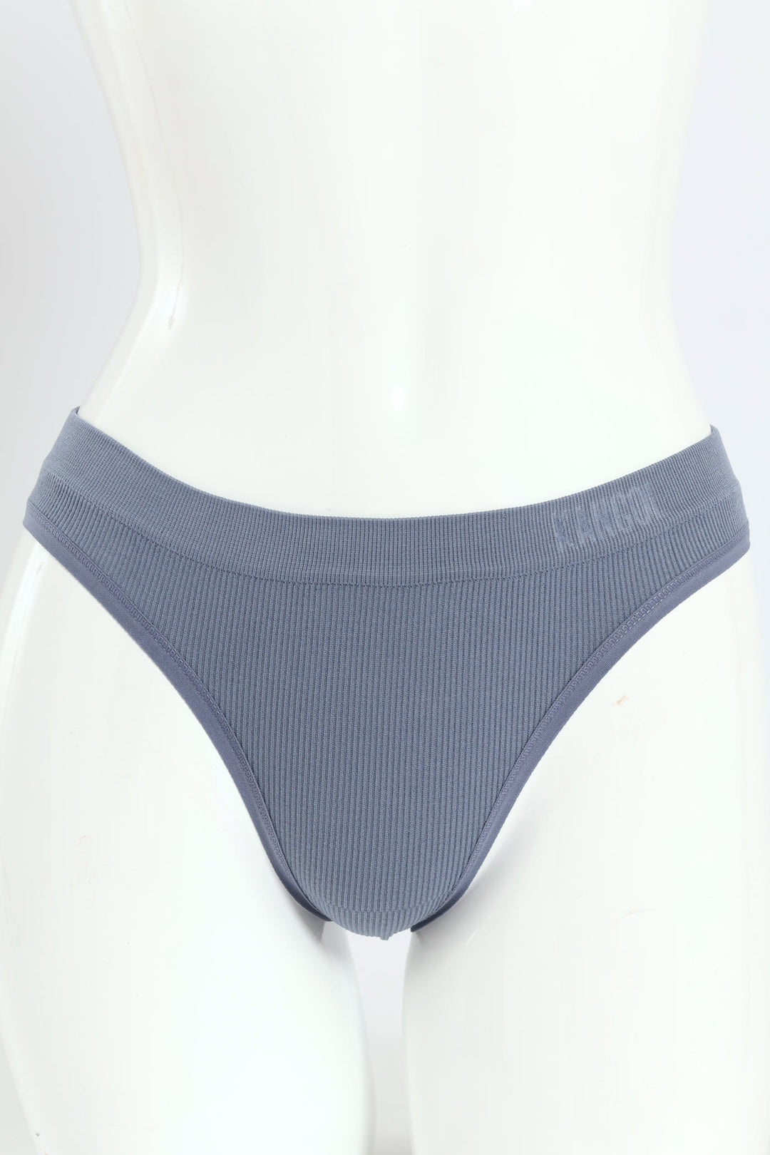 3 Pack Seamless Thong Panties - Blue/Raspberry/Black