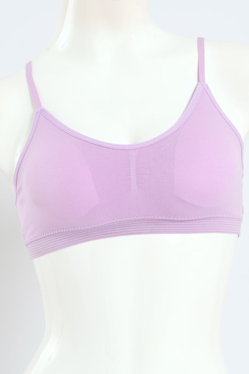 Girls 2 Pack Seamless Padded Bra - Blue