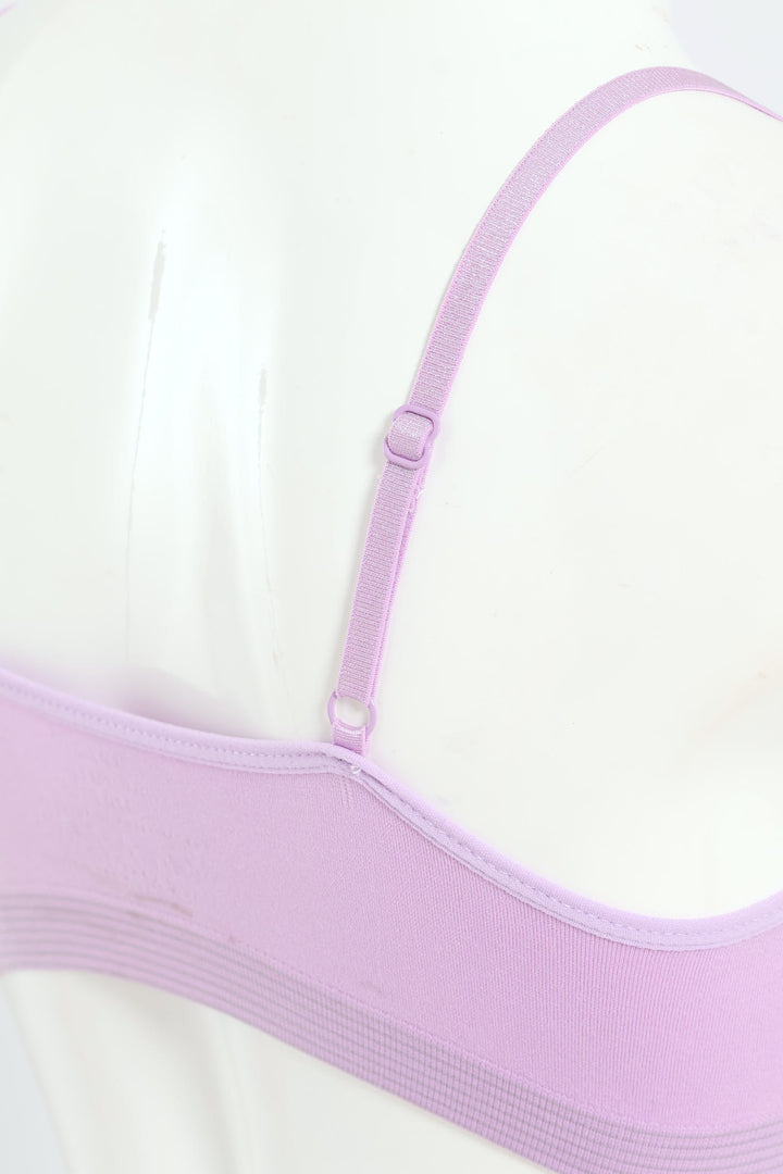 Girls 2 Pack Seamless Padded Bra - Blue