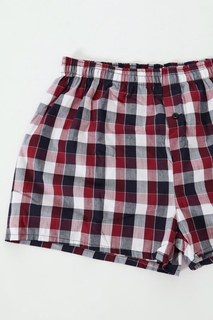 Single Woven Boxer - Red