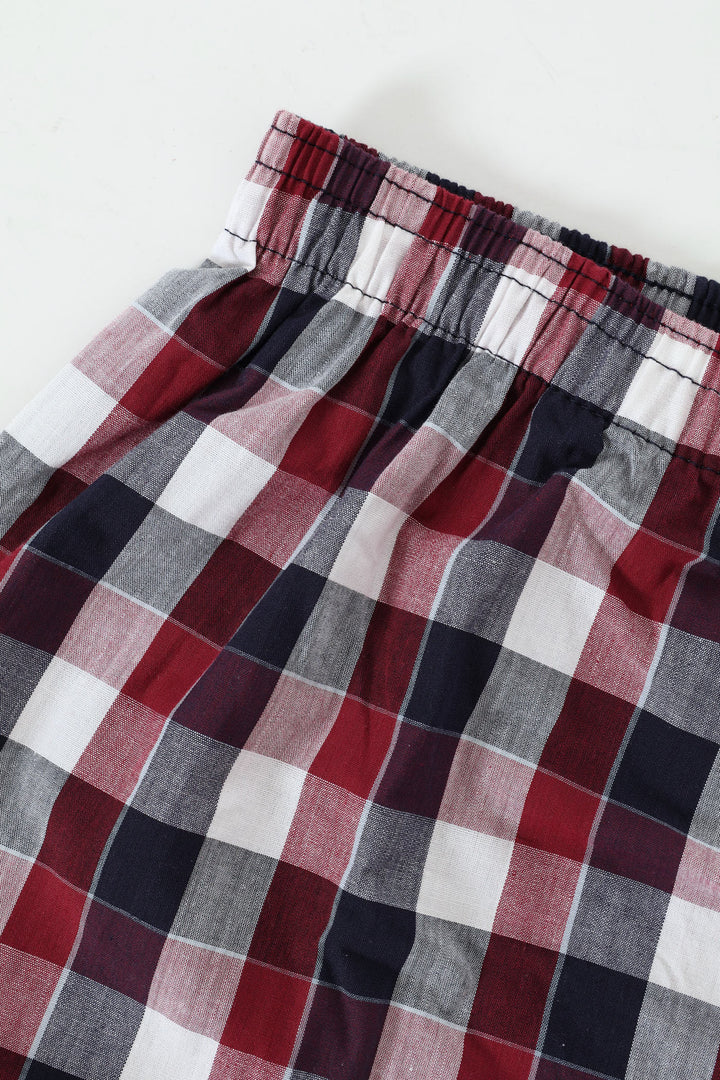 Single Woven Boxer - Red