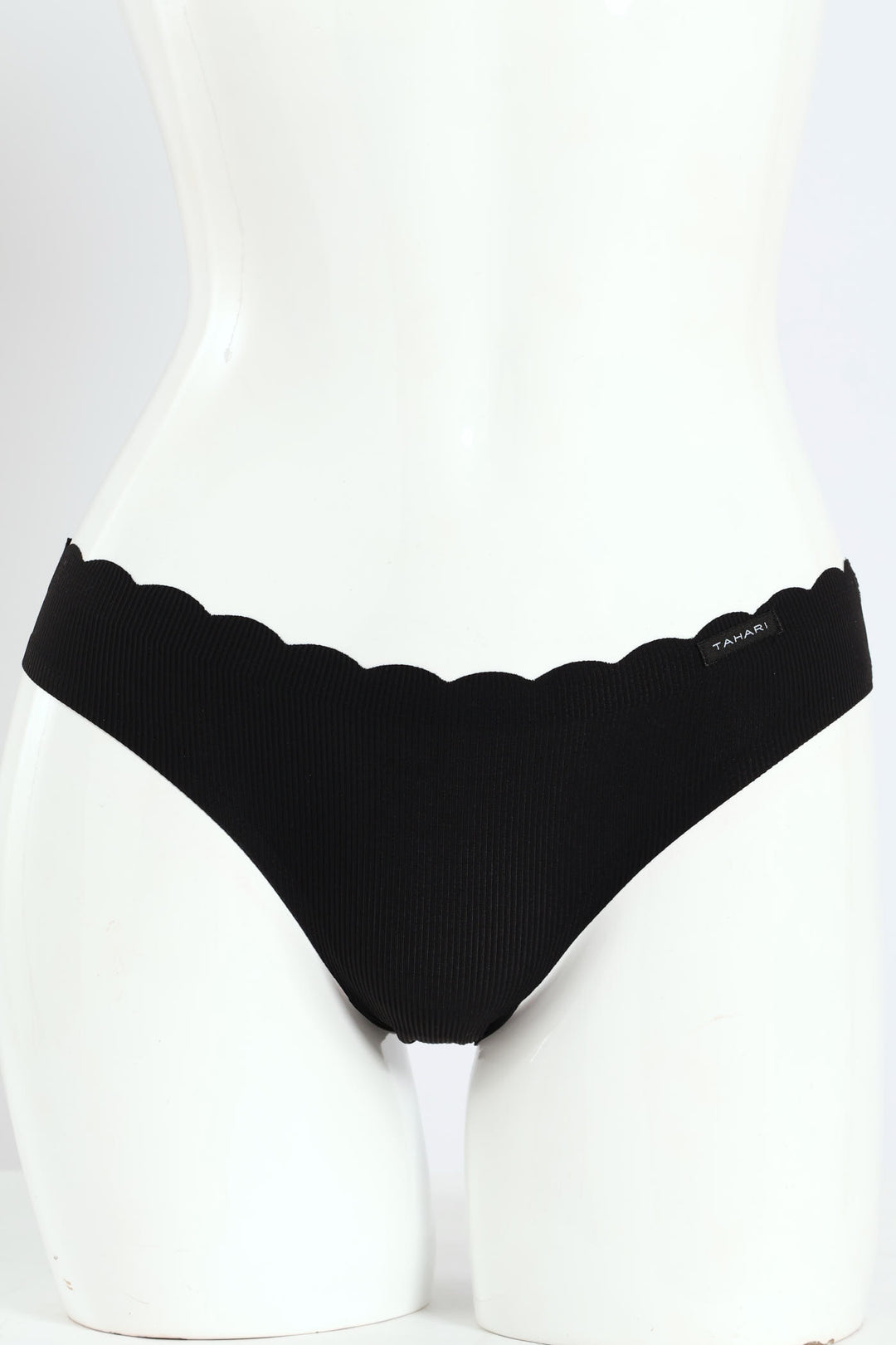 5 Pack Microfiber Thong Bikini Panties - Black/Nude/Sand/Mauve/Stone