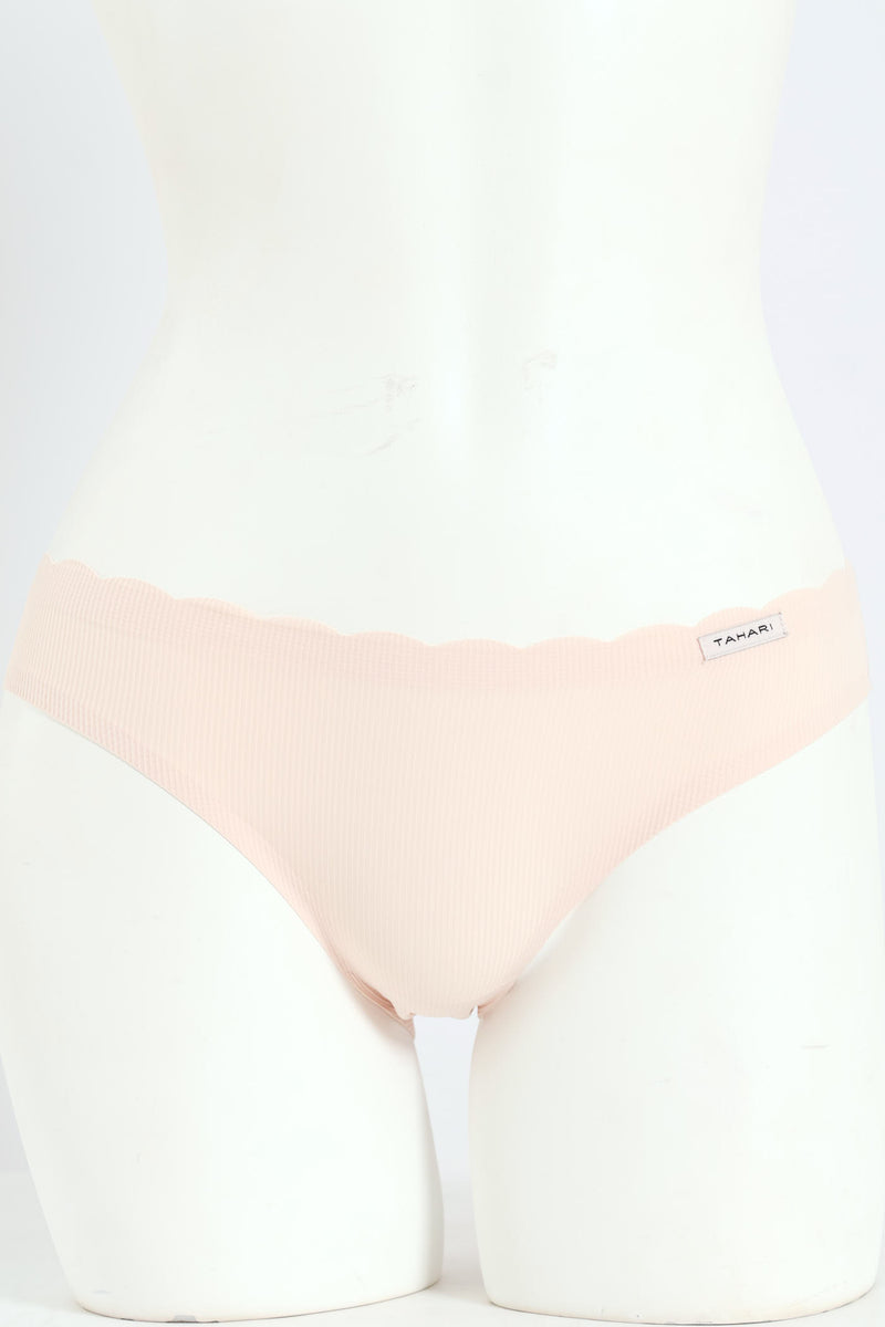 5 Pack Microfiber Thong Bikini Panties - Black/Nude/Sand/Mauve/Stone
