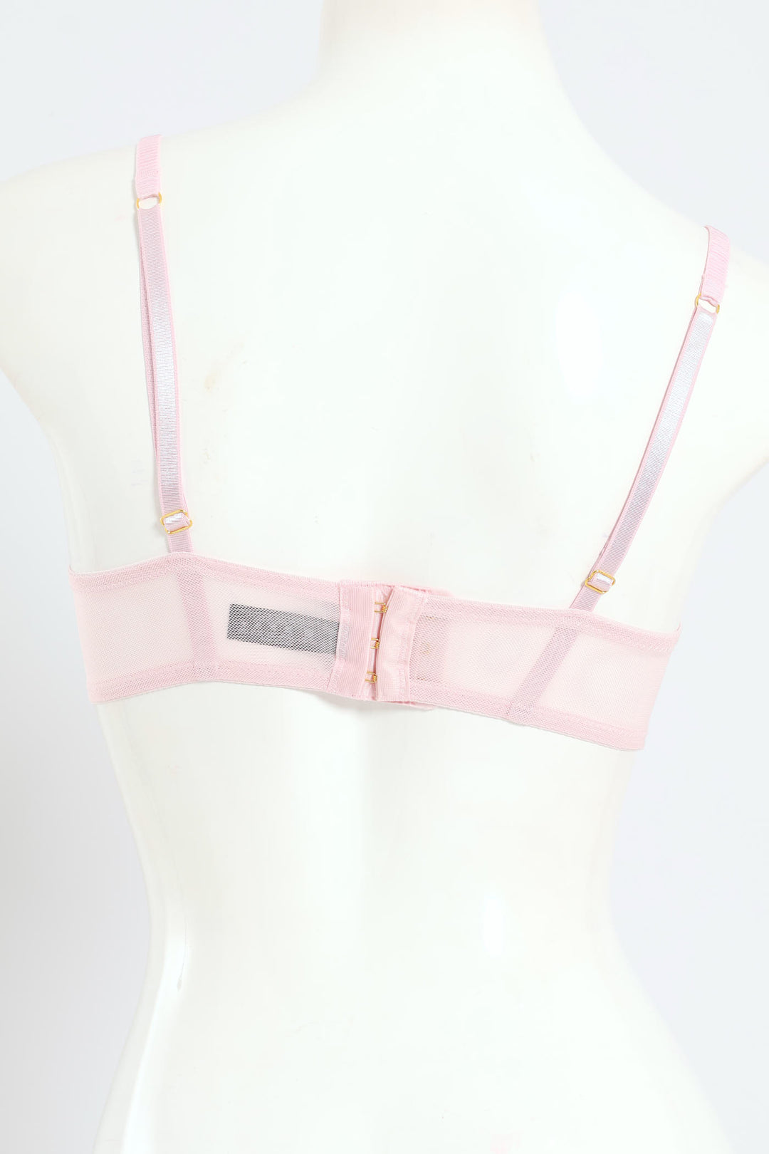 Printed Microfiber & Lace Balconette Bra - Shrinking Violet - Pink