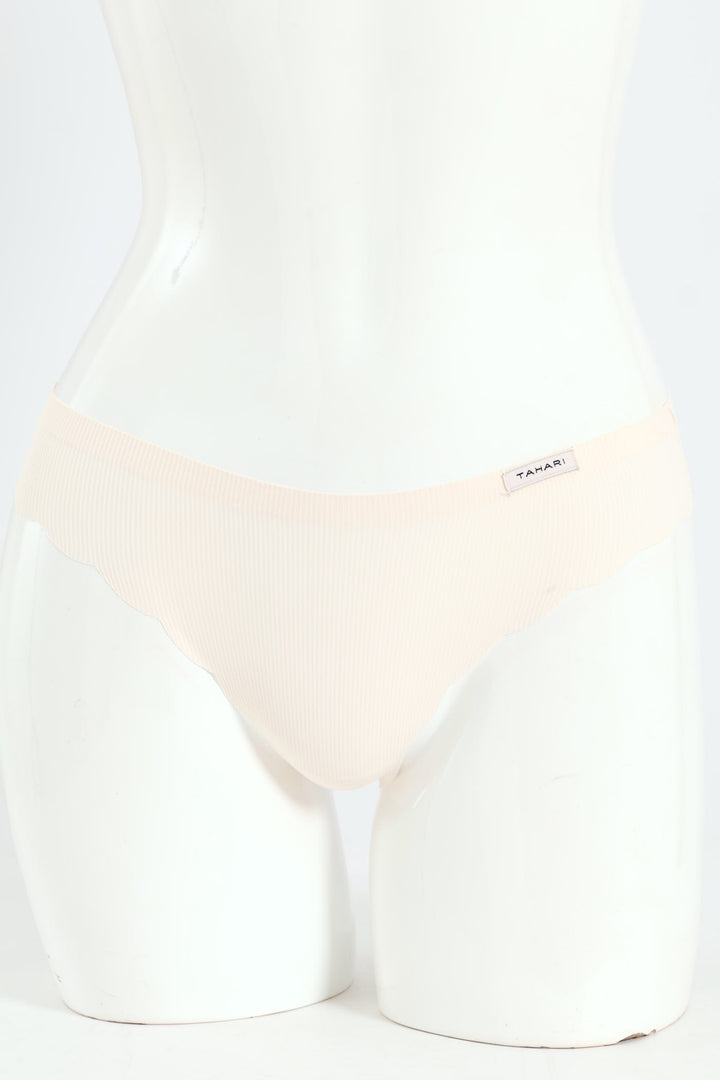 5 Pack Microfibre Thong Panties - Black/Nude/Mauve/Rose/Sand