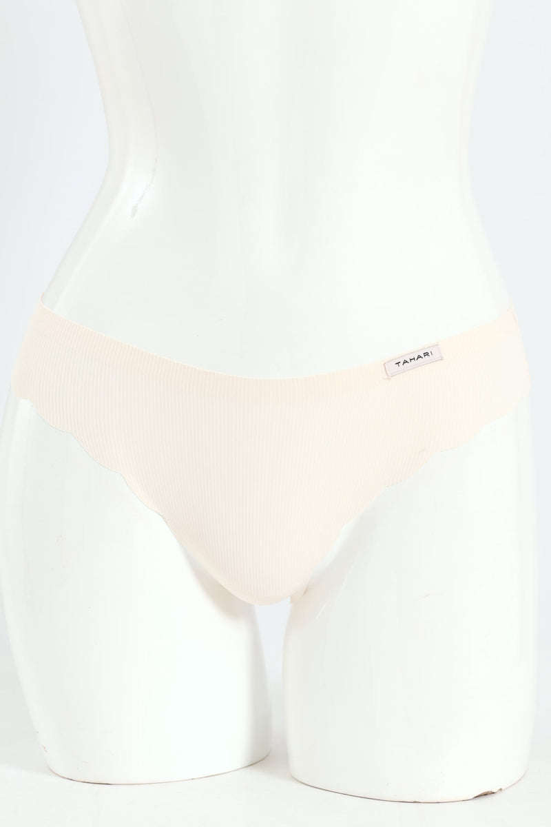 5 Pack Microfibre Thong Panties - Black/Nude/Mauve/Rose/Sand