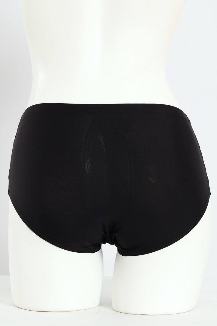 5 Pack Microfibre Midi Panties - Sage/Black/Cream/Mocha/Peach