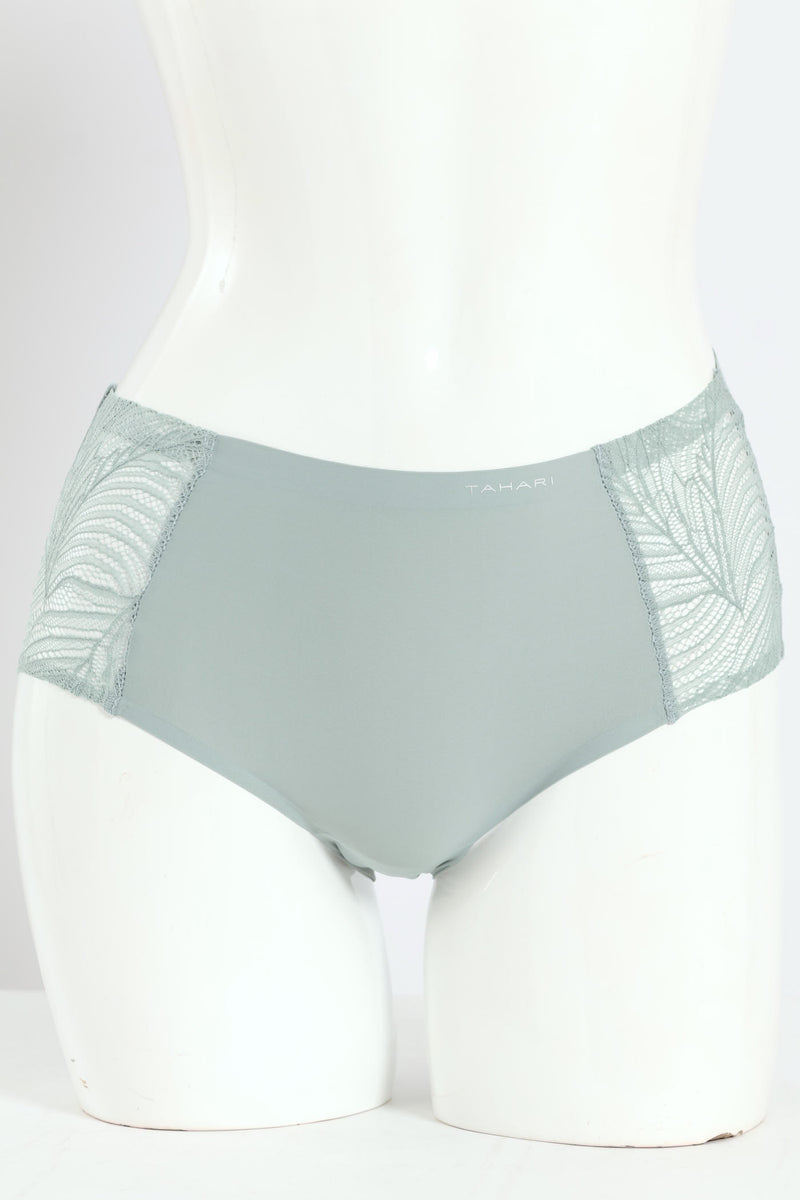 5 Pack Microfibre Midi Panties - Sage/Black/Cream/Mocha/Peach