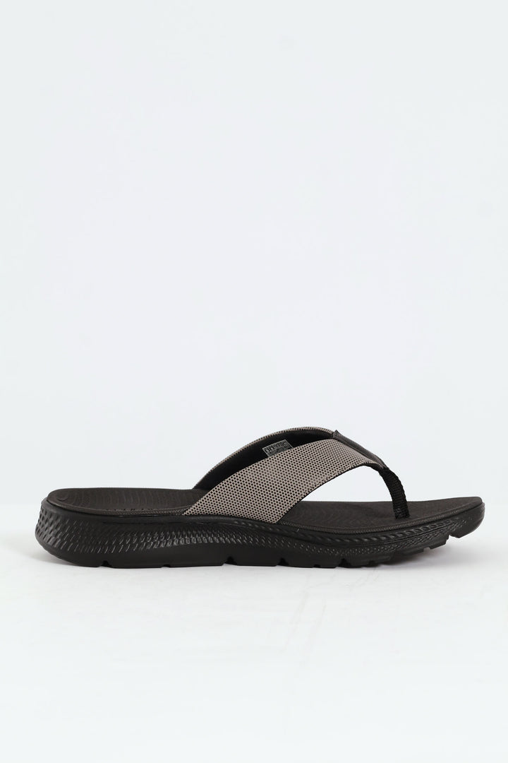Wide Vamp Sandal - Taupe