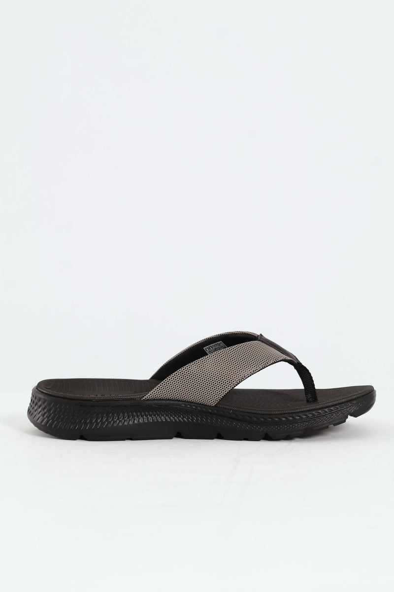 Wide Vamp Sandal - Taupe