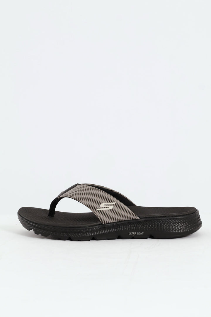 Wide Vamp Sandal - Taupe