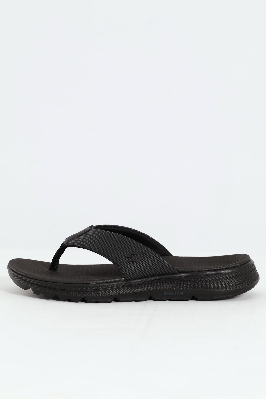 Wide Vamp Sandal - Black