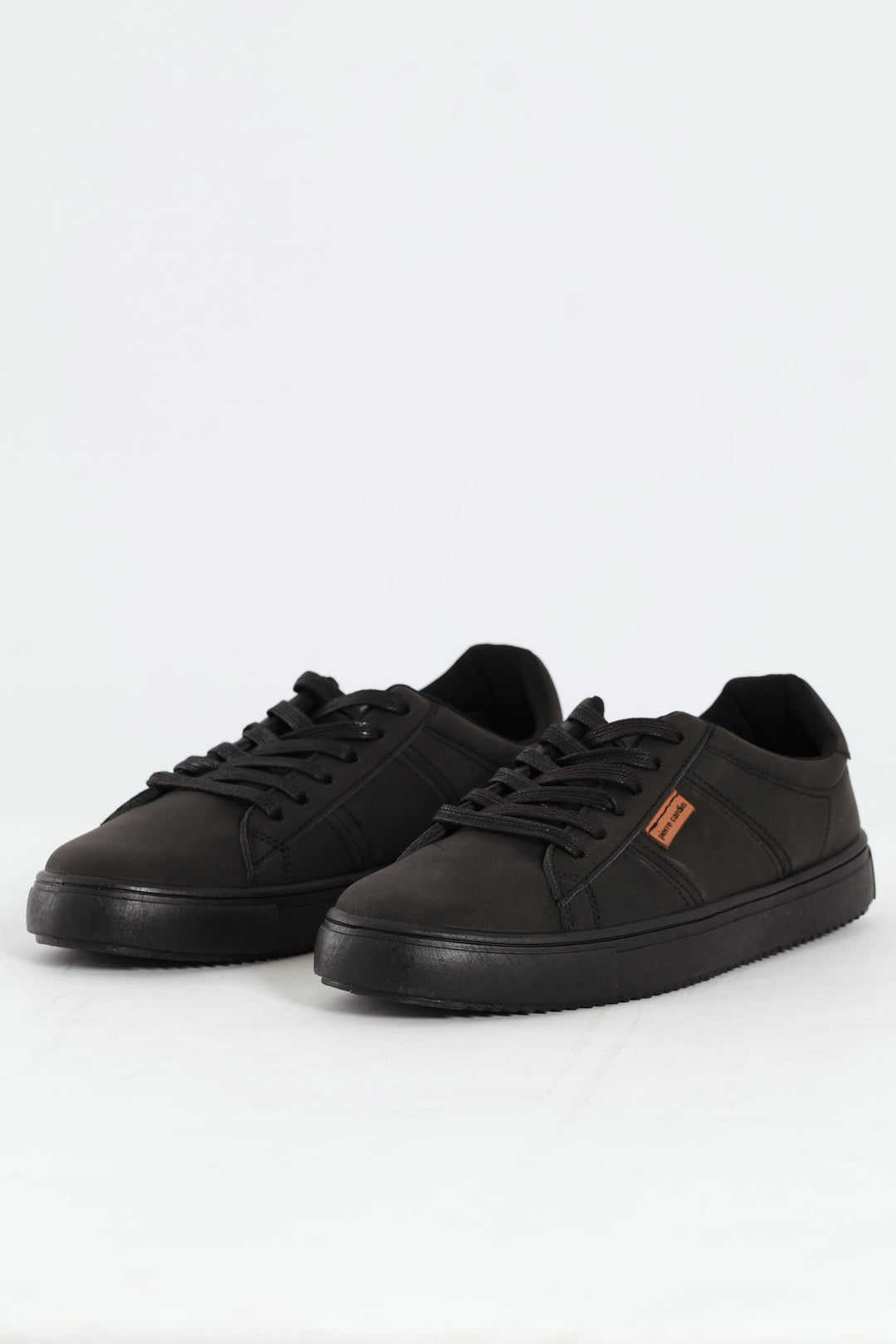 Mono Lace Up Sneaker - Black