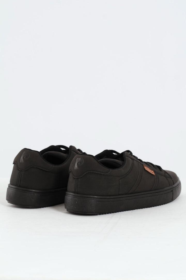 Mono Lace Up Sneaker - Black