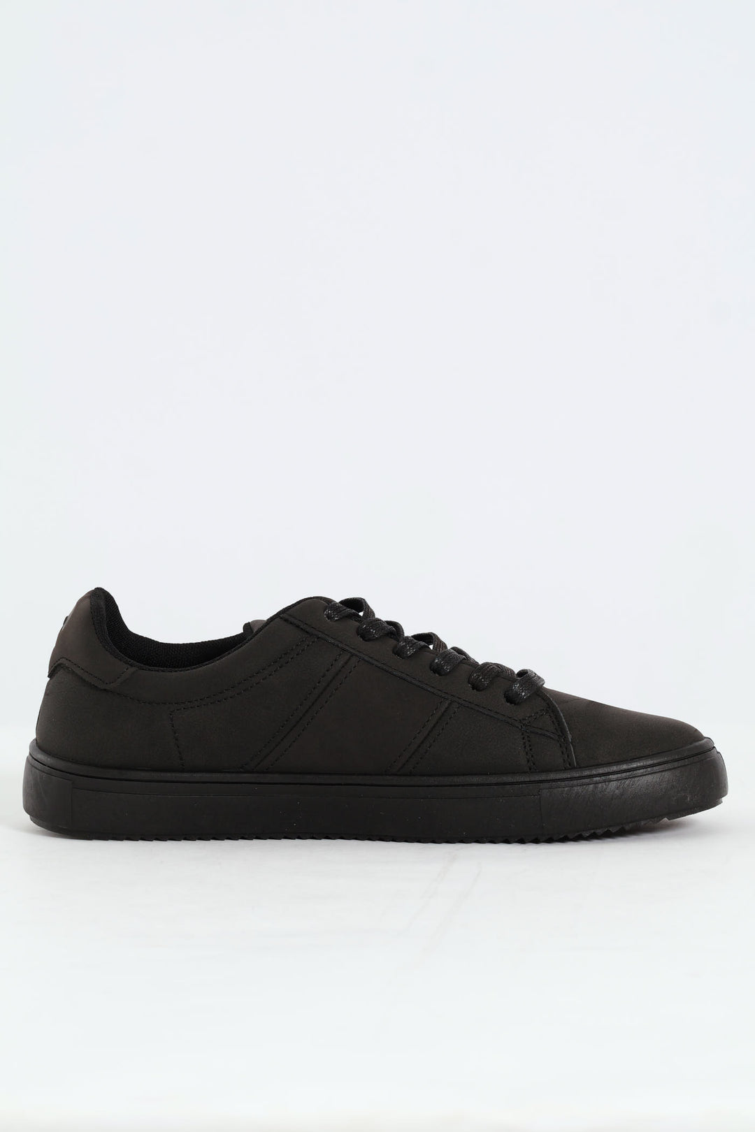 Mono Lace Up Sneaker - Black