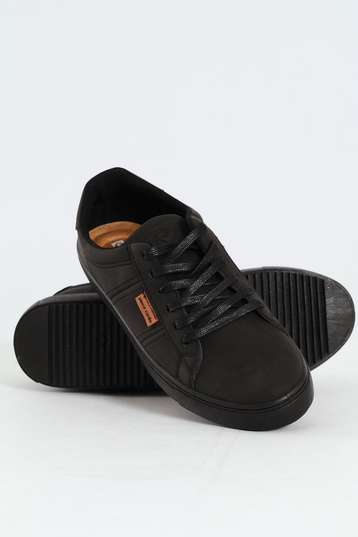 Mono Lace Up Sneaker - Black