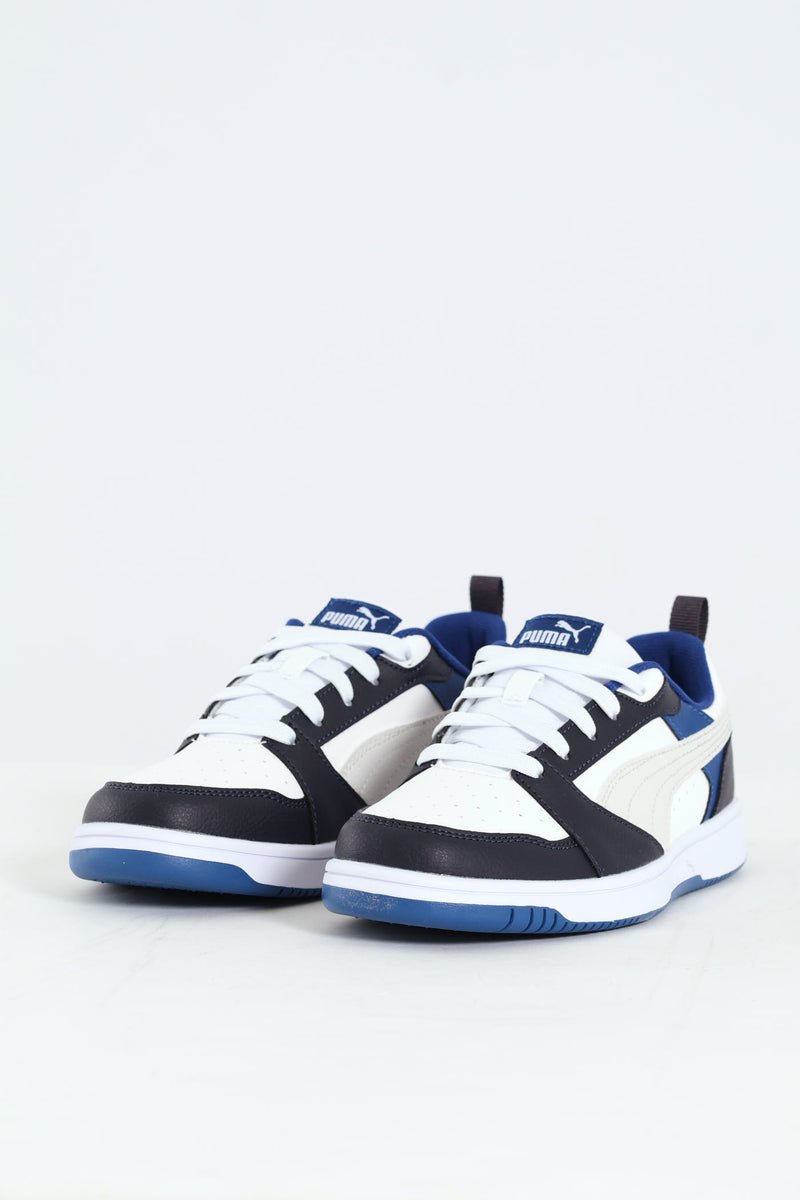 Pre-Boys Rebound V6 Sneaker - White