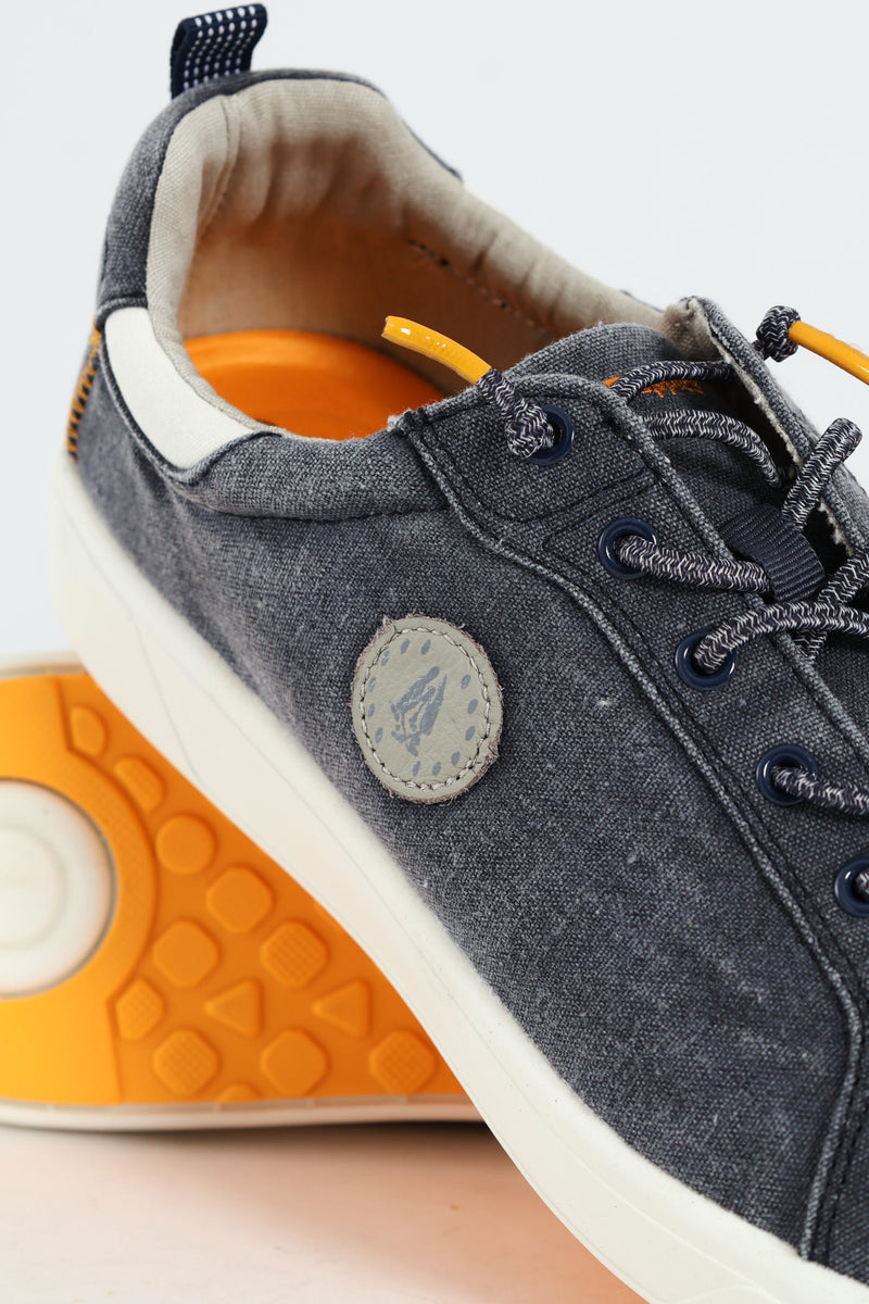 Atlas Comfort Canvas Sneaker - Navy