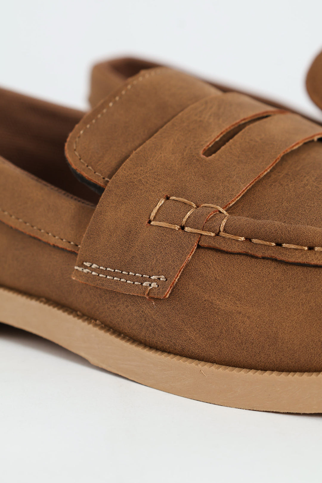 Boys Moccasin Slip On - Brown