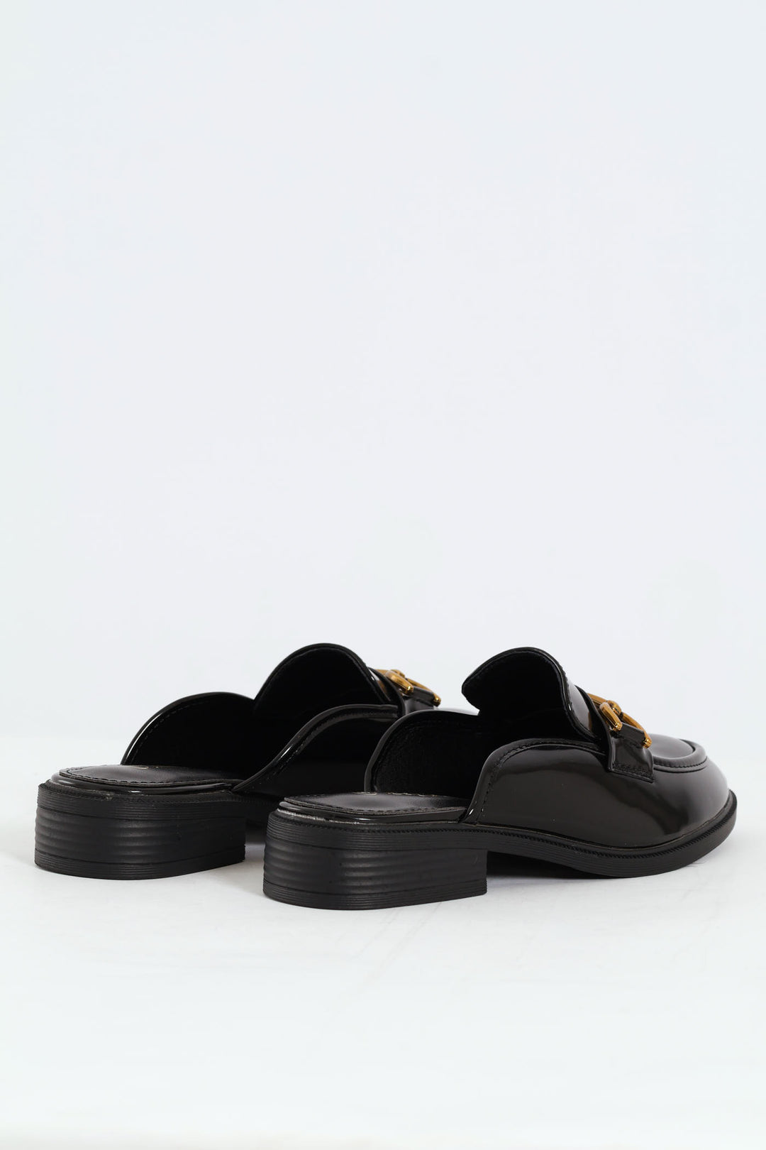 Ladies Metal Bar Push In Loafer Black – Edgars