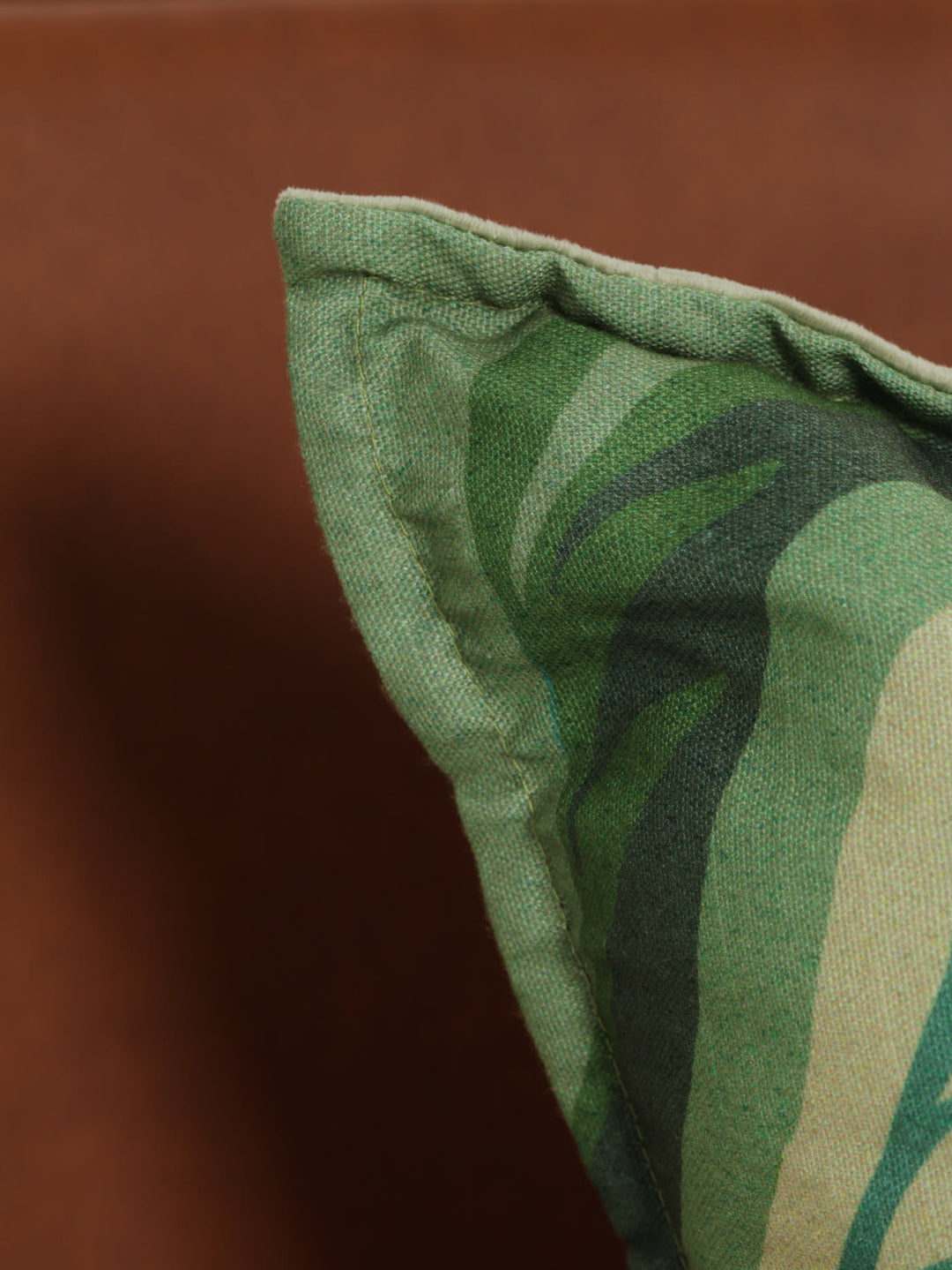 Watercolour Flower Scatter Cushion - Green