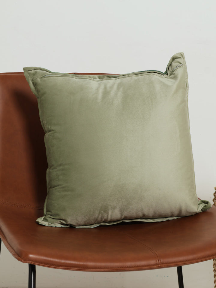 Watercolour Flower Scatter Cushion - Green