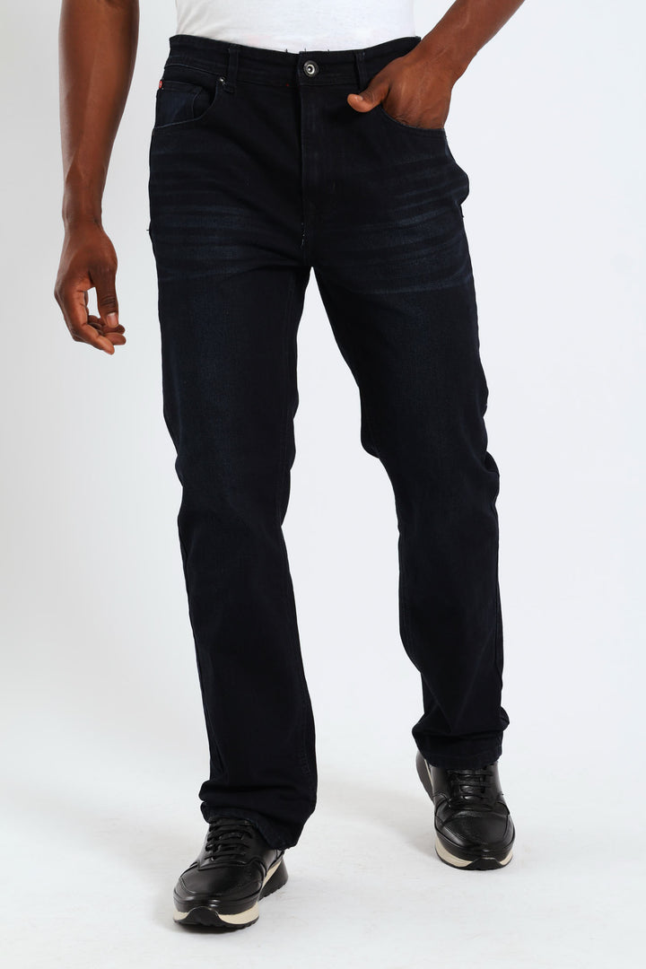 Crafted Straight Denim - Blue/Black