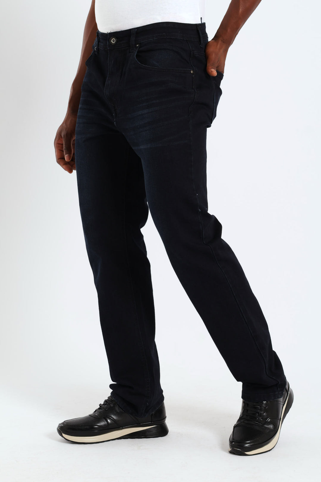 Crafted Straight Denim - Blue/Black