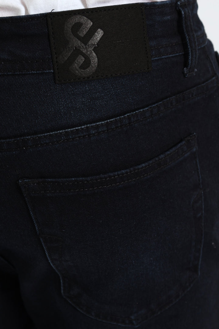 Crafted Straight Denim - Blue/Black