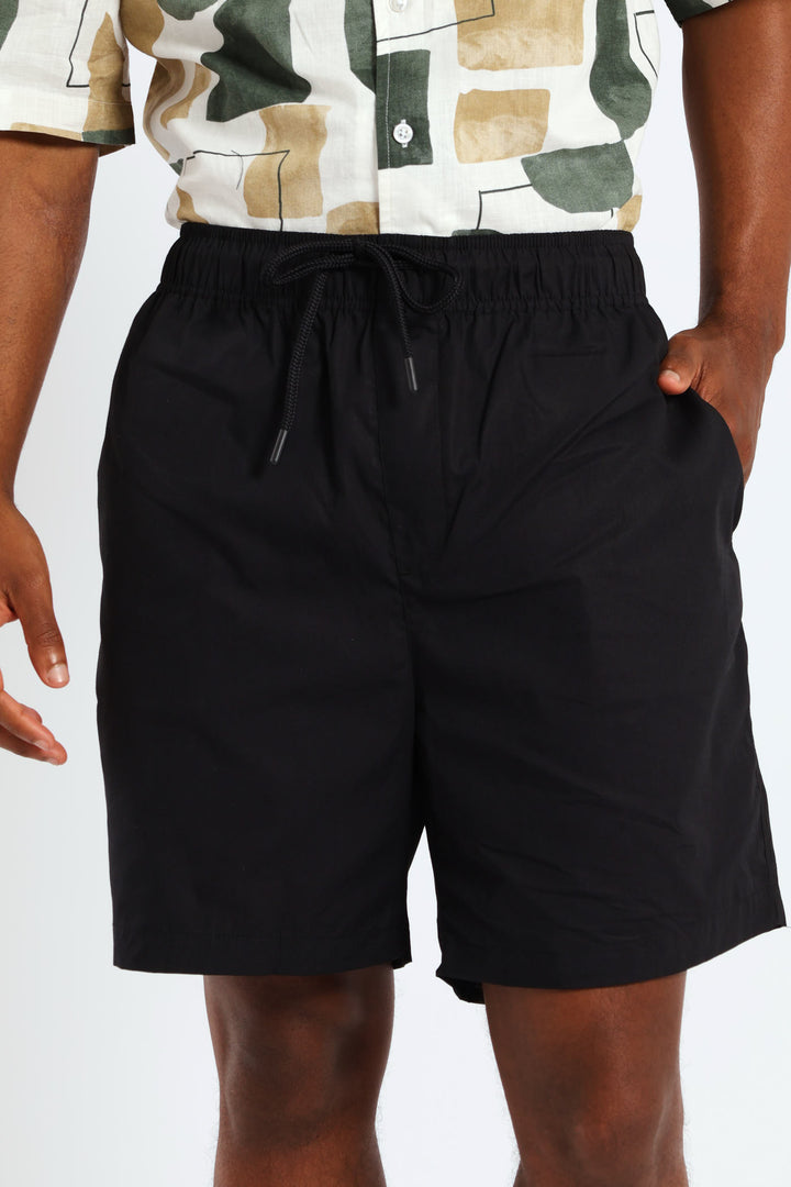 Basic Beach Shorts - Black