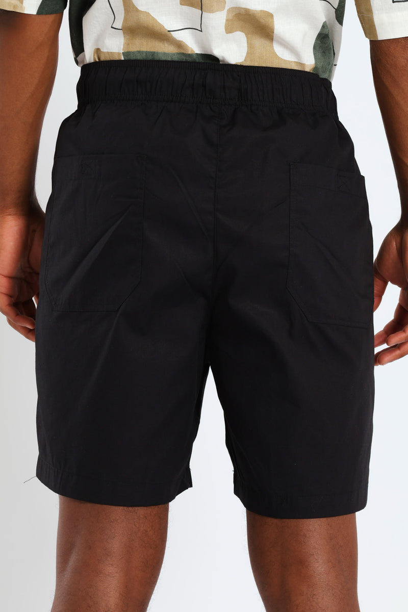 Basic Beach Shorts - Black
