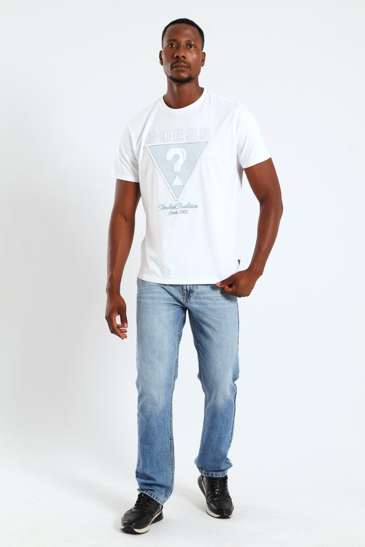 Short Sleeve Basic Timeless Tee - White