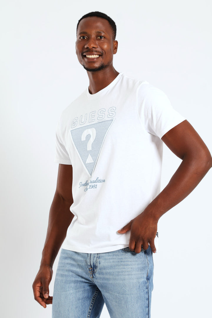 Short Sleeve Basic Timeless Tee - White