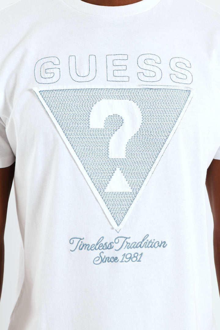 Short Sleeve Basic Timeless Tee - White