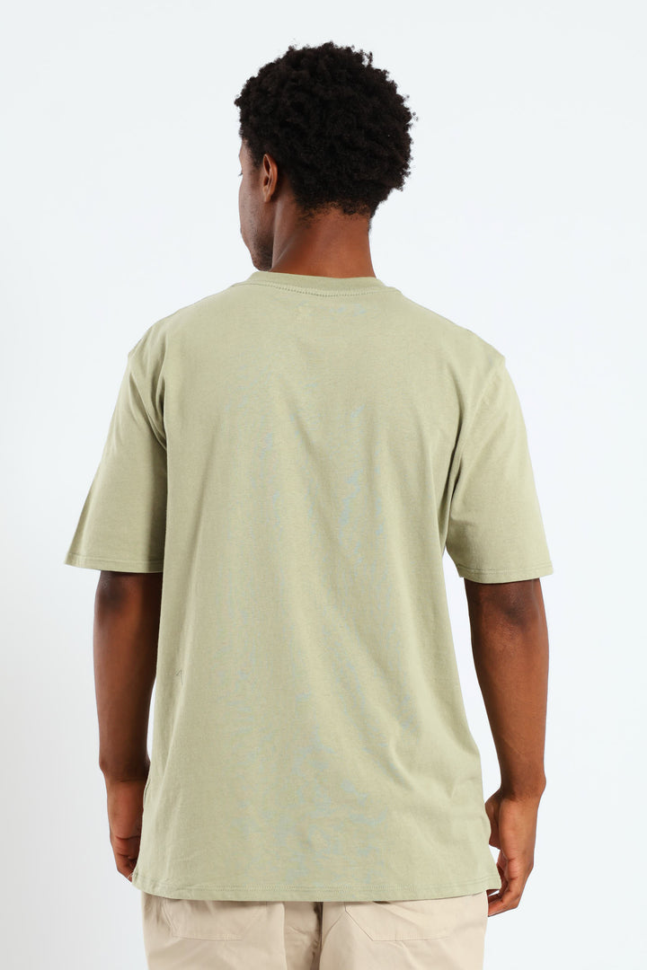 Dragon Print Tee - Sage