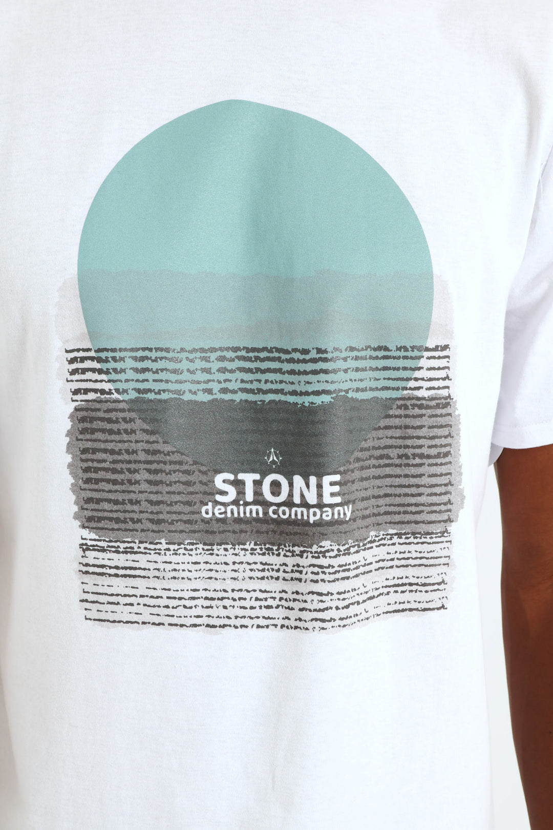 Gouache Landscape Tee - White