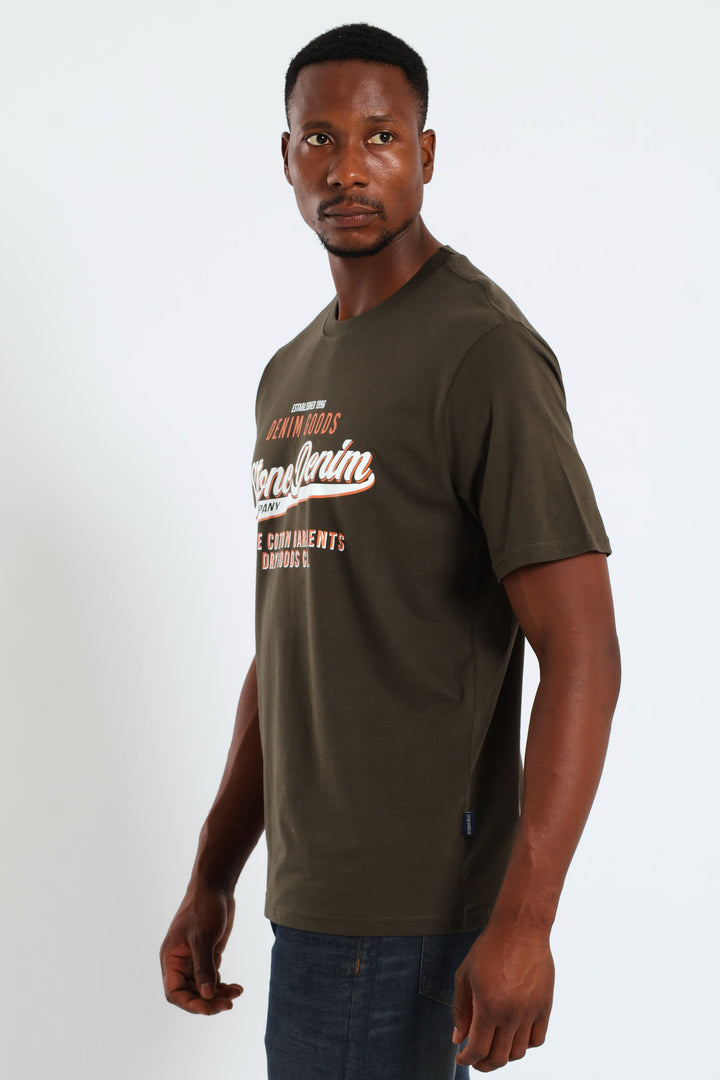 Denim Goods Icon Tee - Fatigue