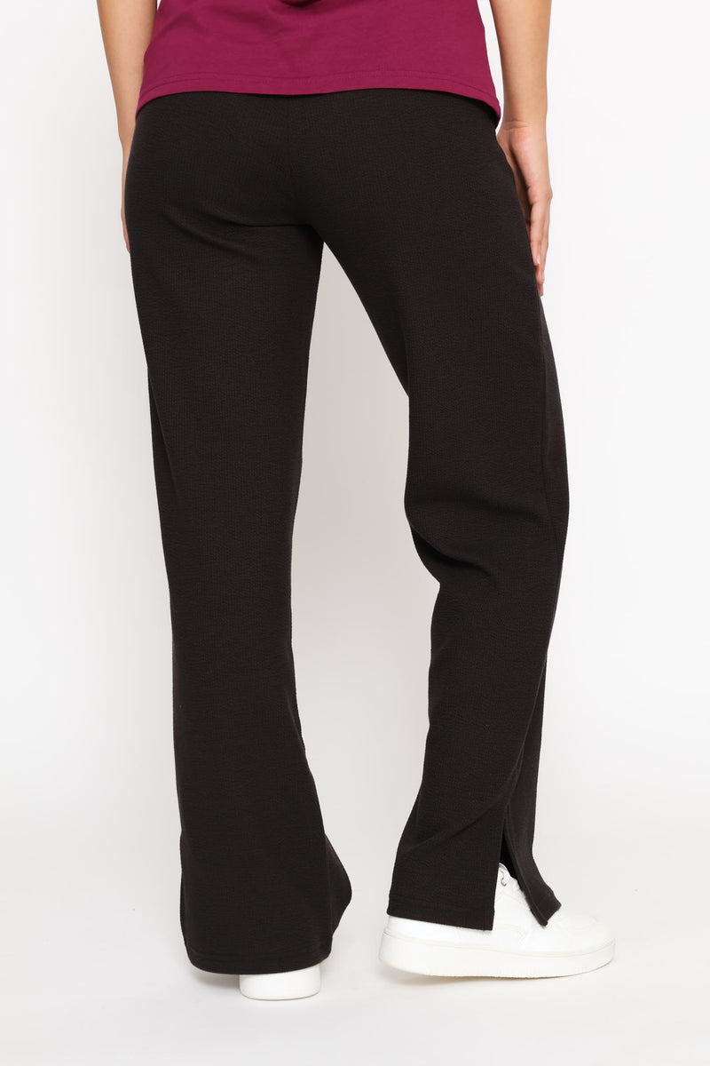 Essential Elevated High-Waist Straight Leg Pant - Black