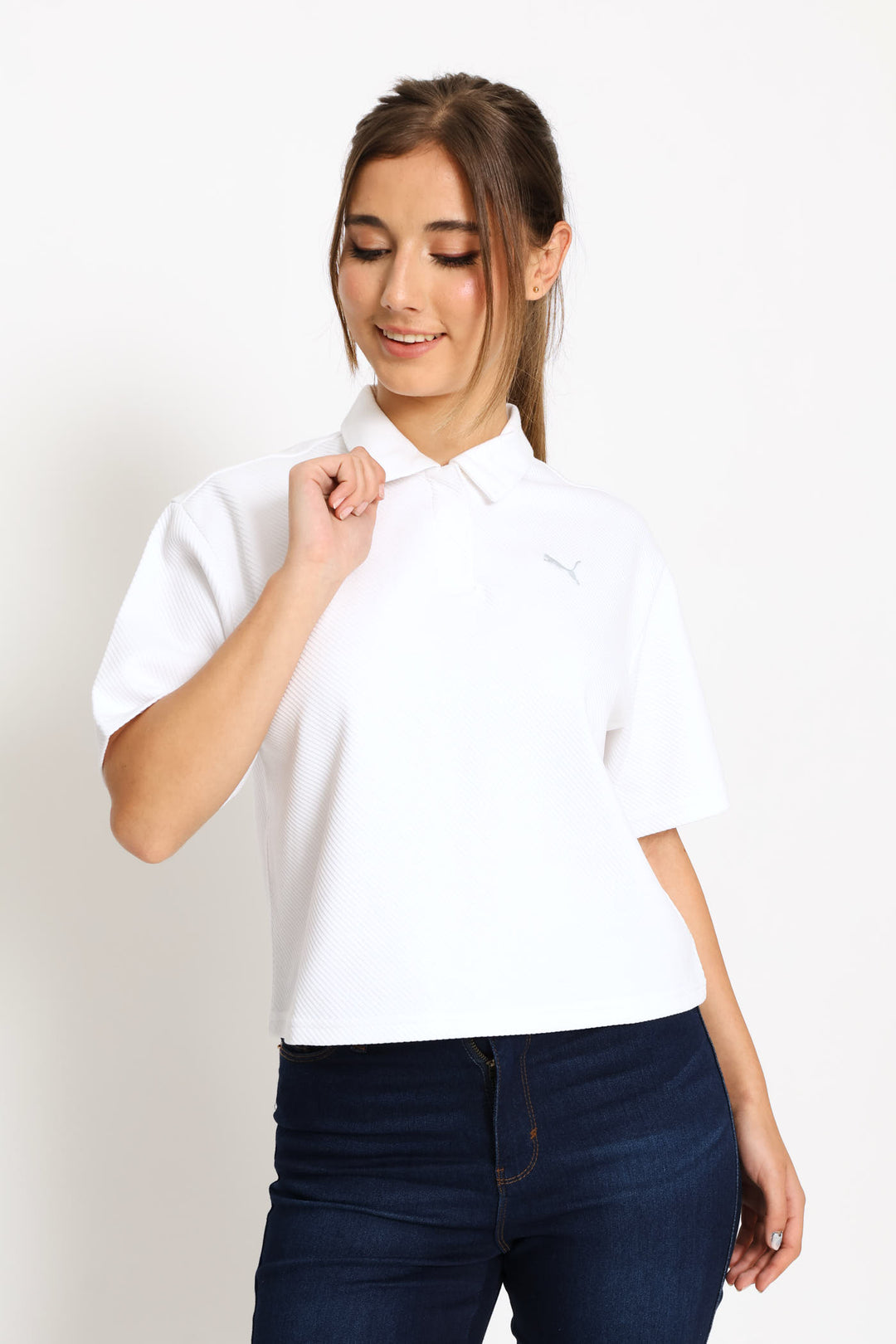 Class Relaxed Polo Tee - White