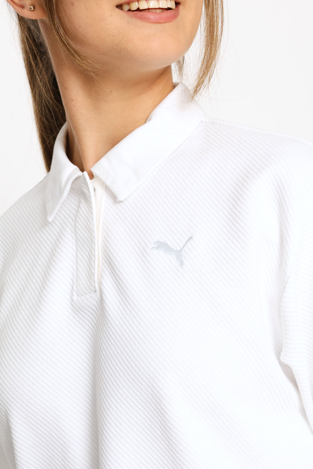 Class Relaxed Polo Tee - White