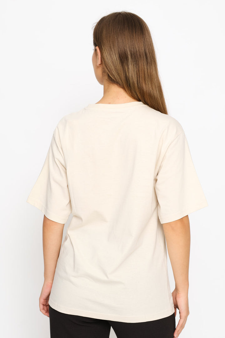 Essential Graphic Animal Relaxed Tee - Taupe