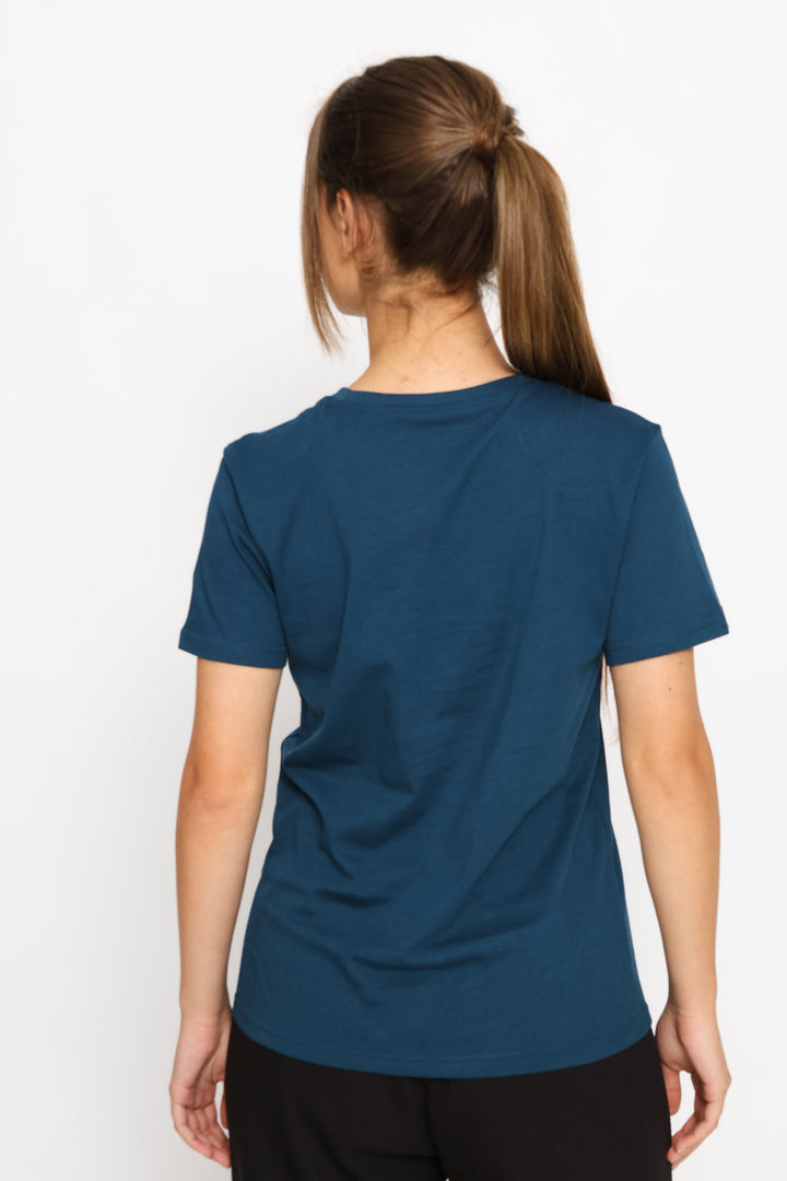 Graphics Lace Cat Tee - Petrol